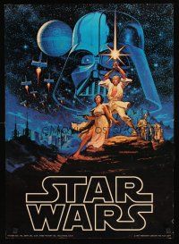 9w311 STAR WARS commercial poster '77 George Lucas classic, art by Greg & Tim Hildebrandt!