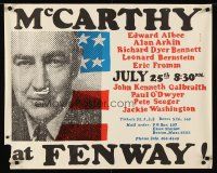 9w231 MCCARTHY AT FENWAY 23x29 political campaign '68 Democratic presidential canditate!