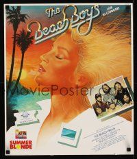 9w043 BEACH BOYS: LIVE IN CONCERT concert poster '83 cool art of sexy blonde woman!
