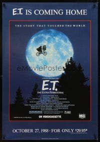 9w324 E.T. THE EXTRA TERRESTRIAL video Canadian special 27x39 R88 best bike over moon image!