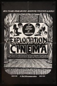 9w181 EXPLOITATION CINEMA stage show poster '90s sex, tease, drug-scare, smoking, violence & more!