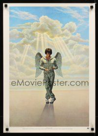 9w417 HEAVEN CAN WAIT special 17x24 '78 angel Warren Beatty wearing sweats by Lettick!