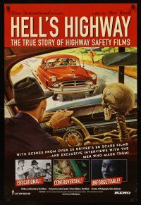 9w332 HELL'S HIGHWAY: THE TRUE STORY OF HIGHWAY SAFETY FILMS 24x36 1sh 2003 driver's ed movies!