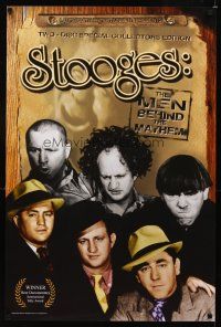 9w357 STOOGES: THE MEN BEHIND THE MAYHEM TV video 24x36 poster R05 great portraits!