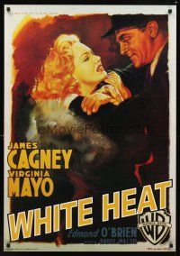 9w677 WHITE HEAT REPRODUCTION Italian special 27x39 '90s James Cagney, Mayo, classic film noir!