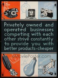 9w004 BETTER PRODUCTS CHEAPER 20x27 WWII war poster '44 art of consumer goods!