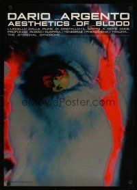 9x102 DARIO ARGENTO AESTHETICS OF BLOOD Japanese '90s psychedelic reflection-in-eye image!