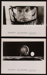 9y713 2001: A SPACE ODYSSEY 3 8x10 stills R74 Stanley Kubrick, art of space wheel by Bob McCall!