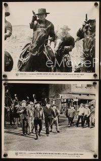 9y807 4 FOR TEXAS 3 8x10 stills '64 Charles Bronson leads angry mob & on horseback!