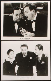 9y439 BEST OF CHARLIE CHAN 43 8x10 stills '70s Warner Oland & Sidney Toler as the great detective!