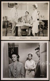 9y727 CAPTAIN NEWMAN, M.D. 4 8x10 stills '64 great images of Gregory Peck & sexy Angie Dickinson!