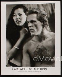 9y839 FAREWELL TO THE KING 3 8x10 stills '89 John Milius directed, Nick Nolte as king of jungle!