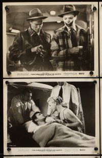 9y564 GREATEST SHOW ON EARTH 8 8x10 stills R60 DeMille circus classic,Charlton Heston,James Stewart