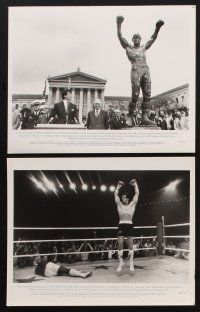 9y581 ROCKY III 8 8x10 stills '82 Sylvester Stallone, Carl Weathers, Mr. T, Talia Shire, boxing!