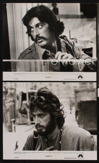 9y897 SERPICO 3 8x10 stills '74 close ups of bearded Al Pacino, Sidney Lumet crime classic!