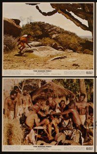9y397 NAKED PREY 4 color 8x10 stills '65 Cornel Wilde stripped in Africa running from killers!