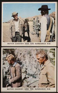 9y056 BUTCH CASSIDY & THE SUNDANCE KID 6 color English FOH LCs '69 Robert Redford, Paul Newman