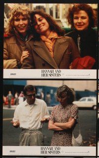 9y015 HANNAH & HER SISTERS 8 color English FOH LCs '86 Woody Allen, Mia Farrow, Weist & Hershey!