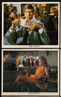 9y018 HARD CONTRACT 8 color English FOH LCs '69 James Coburn, Lee Remick, Lilli Palmer, Meredith