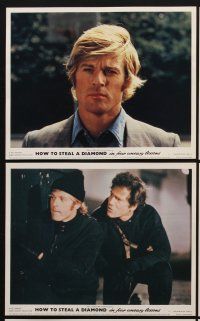 9y028 HOT ROCK 8 color English FOH LCs '72 Robert Redford, George Segal, Ron Leibman, Moses Gunn