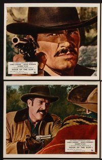 9y030 HOUR OF THE GUN 8 color English FOH LCs '67 James Garner as Wyatt Earp, Robert Ryan, Sturges