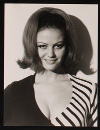 9y730 CLAUDIA CARDINALE 4 German 7.25x9.5 news photos '60s traveling & doing publicity, super sexy!