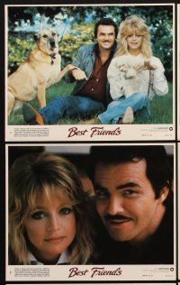 9y148 BEST FRIENDS 8 8x10 mini LCs '82 great close images of Goldie Hawn & Burt Reynolds!
