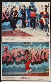 9y352 BREAKIN' 7 8x10 mini LCs '84 break-dancing Shabba-doo dances for his life, rock it to lock it!