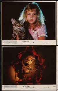 9y159 CAT'S EYE 8 8x10 mini LCs '85 Stephen King, Drew Barrymore, James Woods, wacky monster!