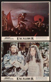 9y185 EXCALIBUR 8 8x10 mini LCs '81 Nigel Terry as King Arthur, directed by John Boorman!