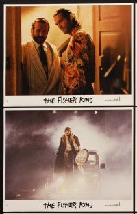 9y187 FISHER KING 8 8x10 mini LCs '91 Jeff Bridges & Robin Williams, directed by Terry Gilliam
