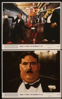 9y286 MONTY PYTHON'S THE MEANING OF LIFE 8 8x10 mini LCs '83 Chapman, Cleese, Gilliam, Idle, Palin