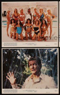 9y417 OCTOPUSSY 3 8x10 mini LCs '83 Roger Moore as James Bond + portrait of sexy bikini babes!
