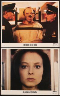 9y319 SILENCE OF THE LAMBS 8 8x10 mini LCs '91 Jonathan Demme, Jodie Foster, Anthony Hopkins!