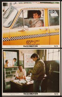 9y361 TAXI DRIVER 7 8x10 mini LCs '76 Robert De Niro, Cybill Shepherd, Jodie Foster, Martin Scorsese