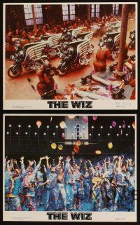 9y405 WIZ 4 8x10 mini LCs '78 cool production scenes from this version of The Wizard of Oz!