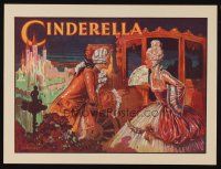 9z032 CINDERELLA stage play English herald '30s art of Cinderella getting out of coach!