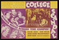 9z371 COLLEGE SCANDAL herald '35 Arline Judge, Kent Taylor, murder moves across the campus!