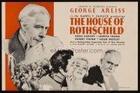 9z438 HOUSE OF ROTHSCHILD herald '34 George Arliss, Robert Young, Loretta Young, Boris Karloff!