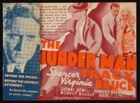 9z487 MURDER MAN herald '35 Spencer Tracy is a newspaper reporter smarter than the cops!