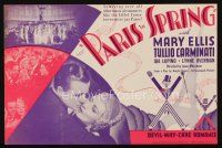 9z509 PARIS IN SPRING herald '35 Mary Ellis, Tullio Carminati, Devil-may-care romance!