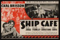 9z536 SHIP CAFE herald '35 Arline Judge, Carl Brisson was a sailor bold with a voice of gold!
