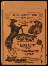 9z557 STRAWBERRY ROAN herald '47 Gene Autry, Gloria Henry & Champion!