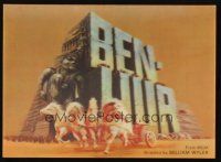 9z001 BEN-HUR lenticular Japanese 4x6 postcard R1969 Charlton Heston, William Wyler classic!