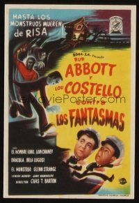 9z049 ABBOTT & COSTELLO MEET FRANKENSTEIN Spanish herald '48 Wolfman & Dracula after Bud & Lou!