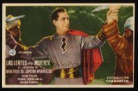 9z053 ADVENTURES OF CAPTAIN MARVEL part 2 Spanish herald '43 Tom Tyler fights two bad guys!