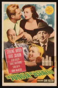 9z068 ASPHALT JUNGLE Spanish herald '51 Marilyn Monroe, Sterling Hayden, John Huston classic noir!