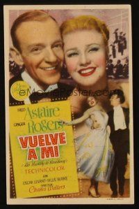 9z073 BARKLEYS OF BROADWAY Spanish herald '49 Fred Astaire & Ginger Rogers dancing in New York!