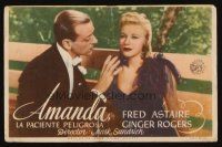 9z091 CAREFREE Spanish herald '44 Fred Astaire & Ginger Rogers together again, Irving Berlin