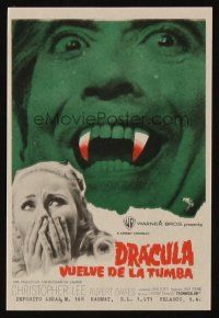 9z123 DRACULA HAS RISEN FROM THE GRAVE Spanish herald '69 Hammer, vampire Christopher Lee!